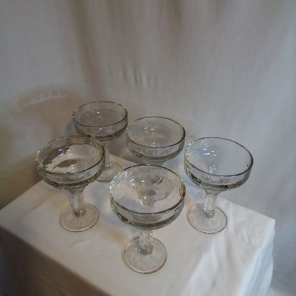 Set of5 margarita glasses